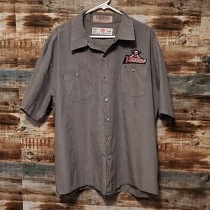 Terrible Herbst button down short sleeve shirt 3XL